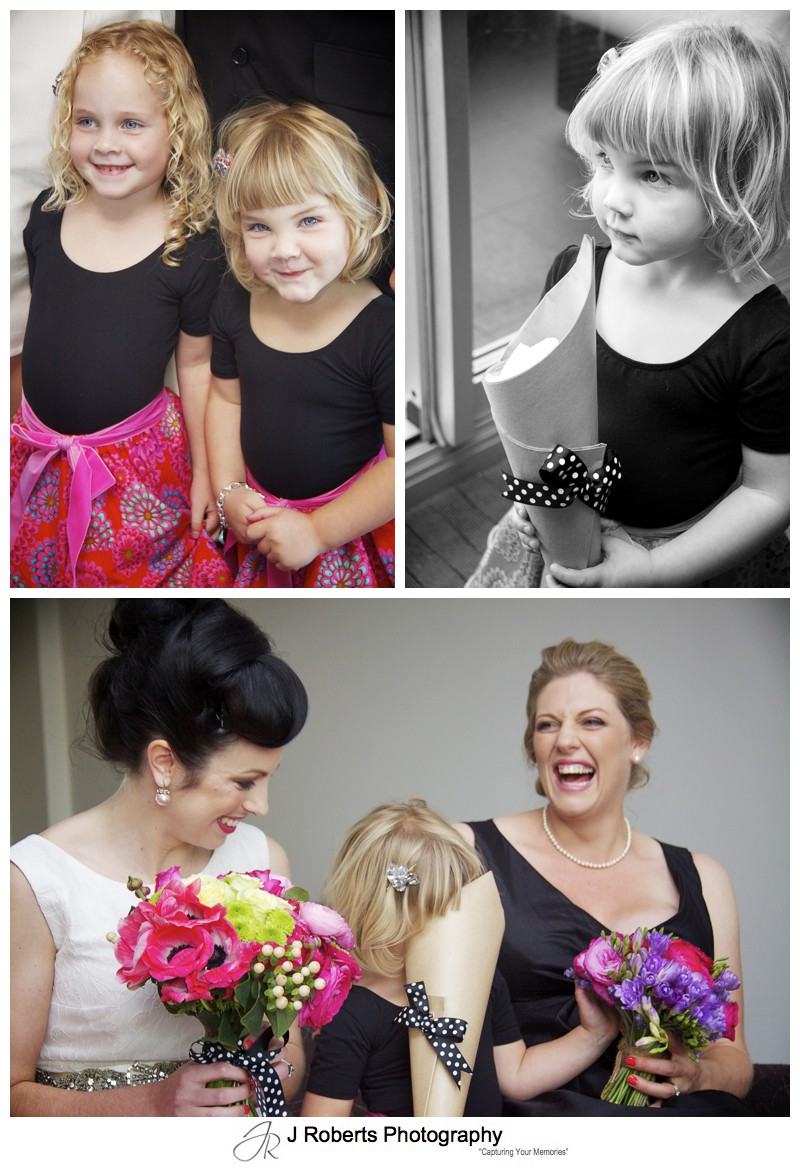 Cute flower girls - sydney wedding photographer